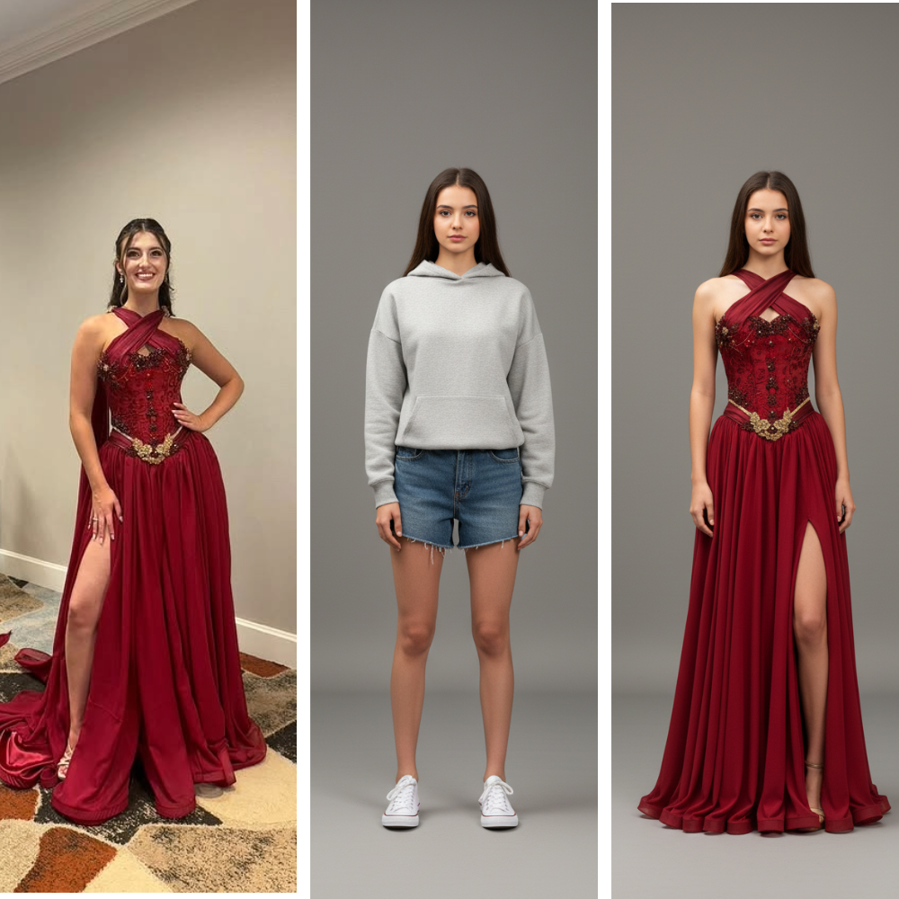 AI-Powered Transformation Preview - Virtual Try-On Results